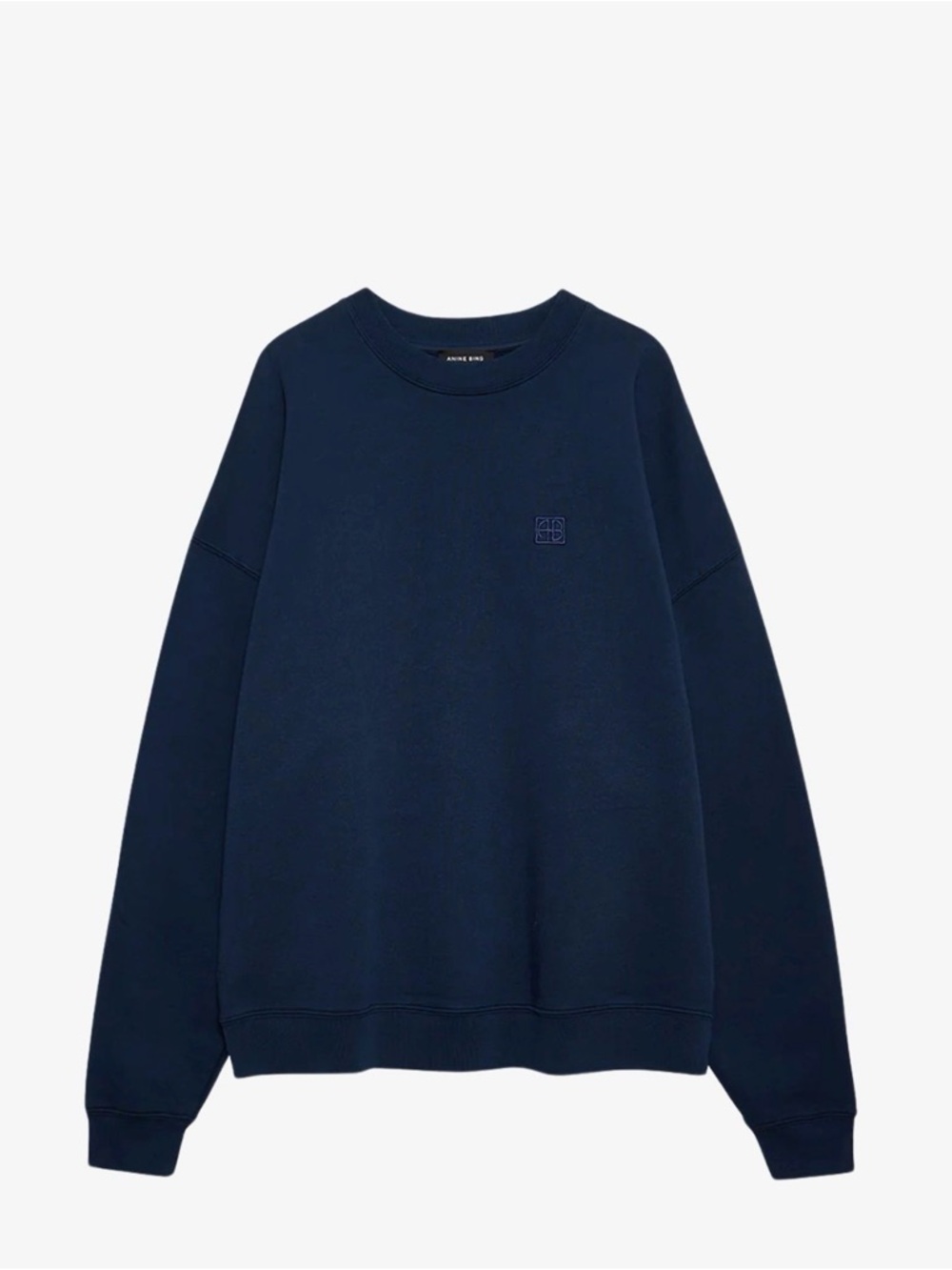 Anine Bing Miles Sweatshirt Framed Monogram